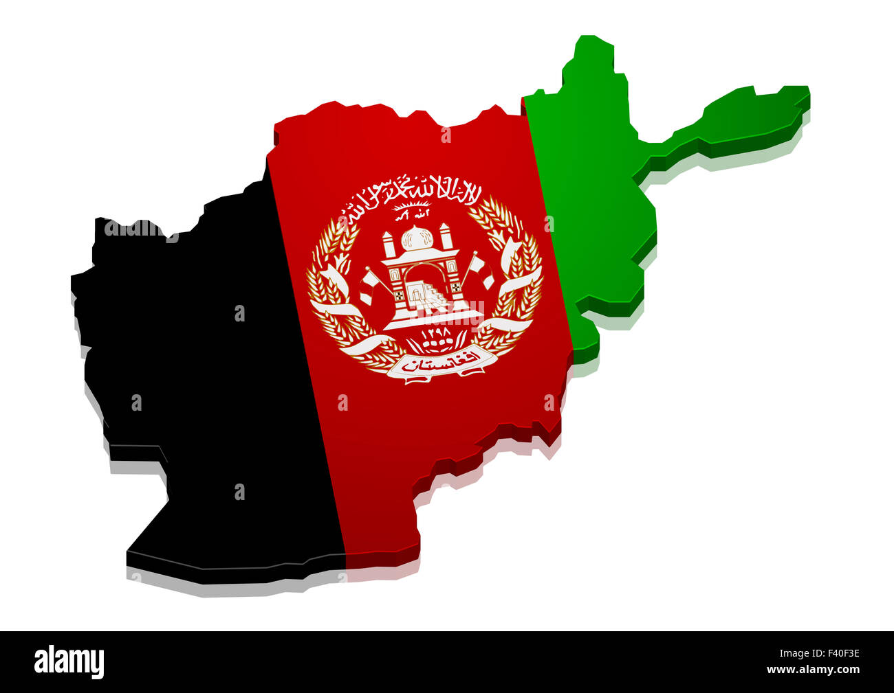 Carte : Afghanistan Banque D'Images