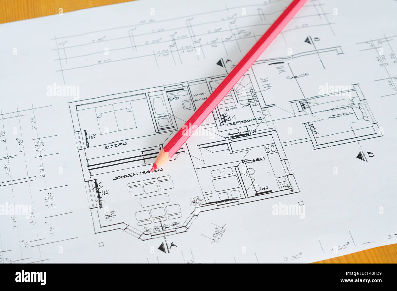 Plan de construction Banque D'Images