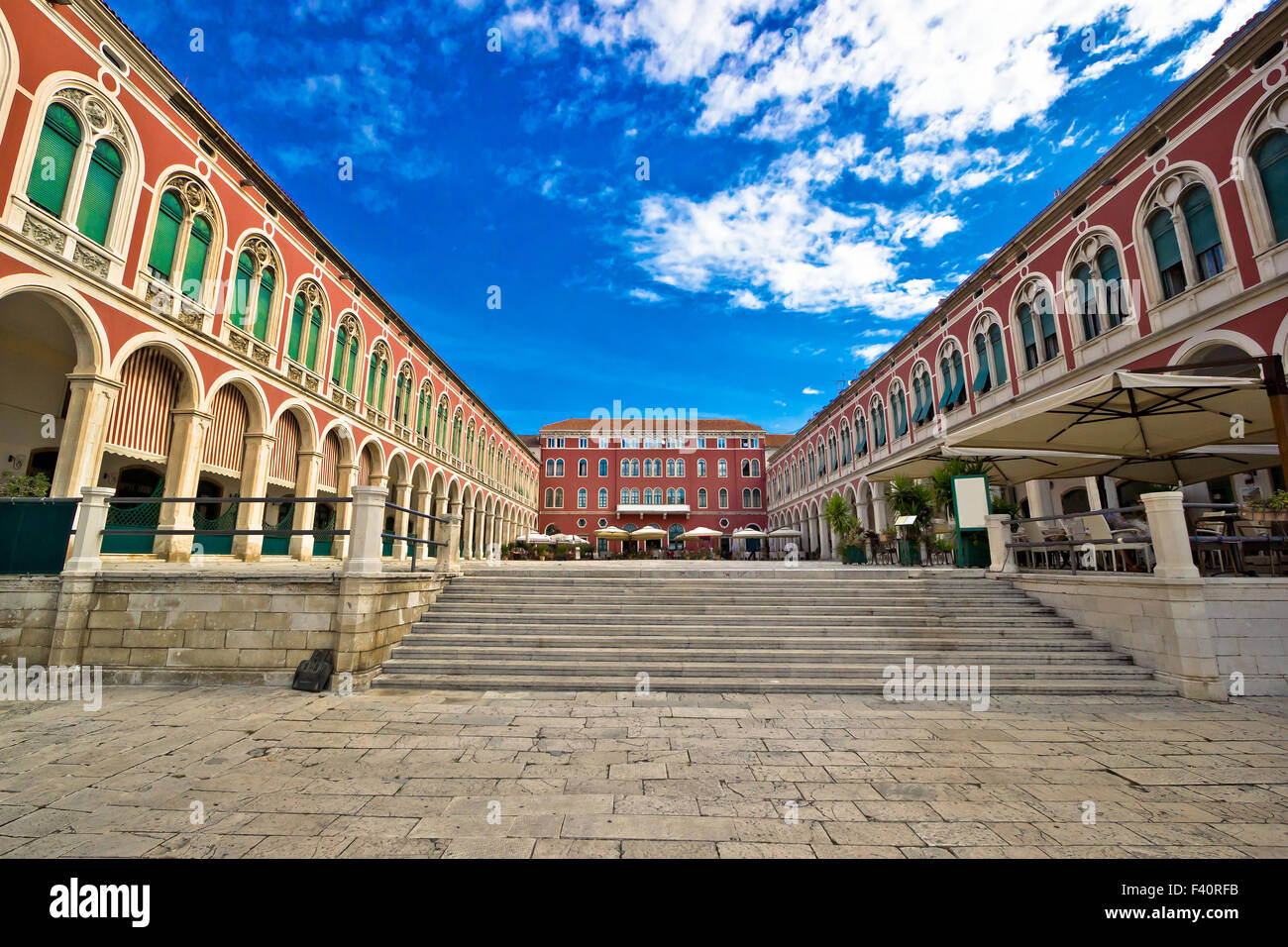 Prokurative square à ville de Split Banque D'Images