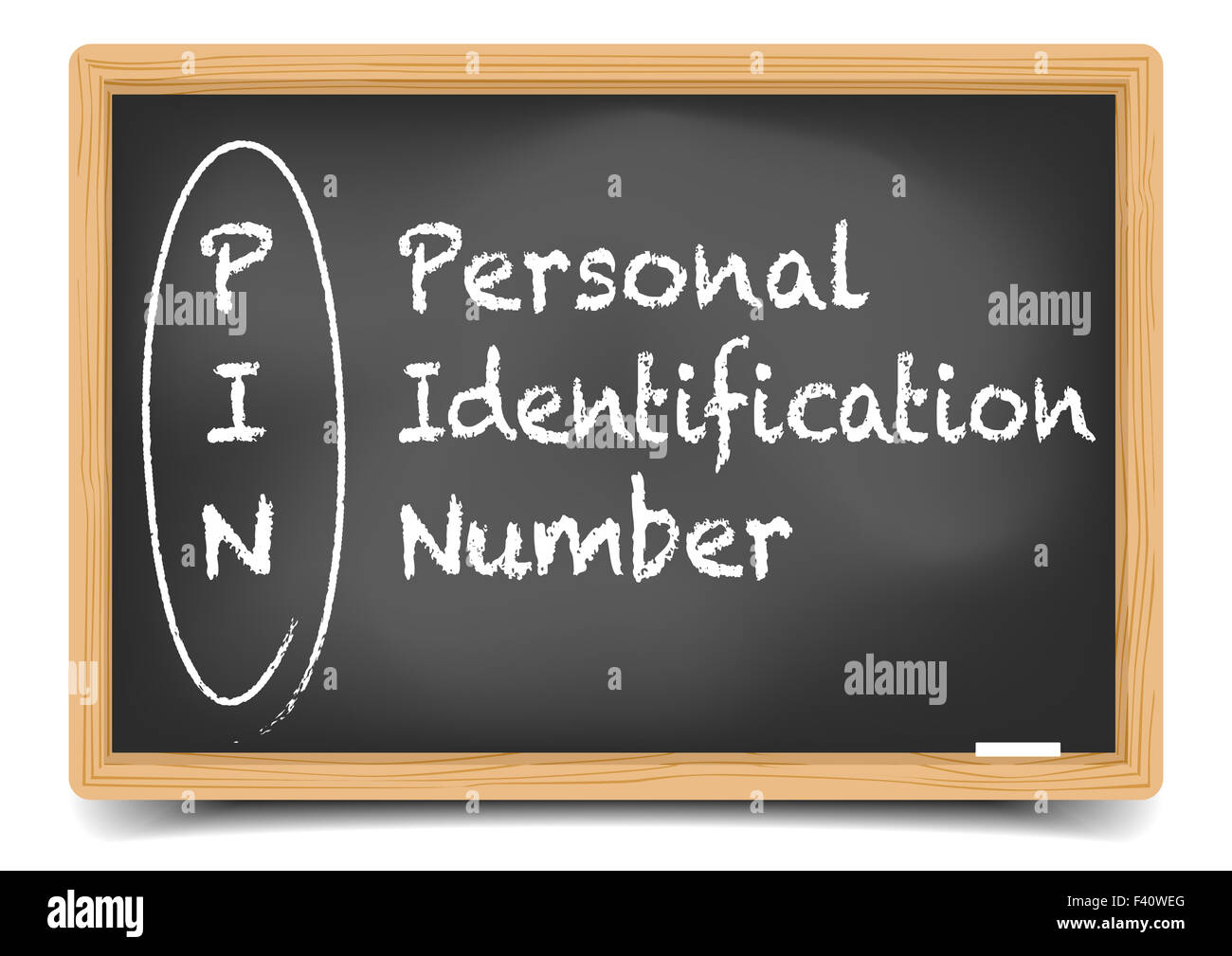 Tableau noir PIN Banque D'Images