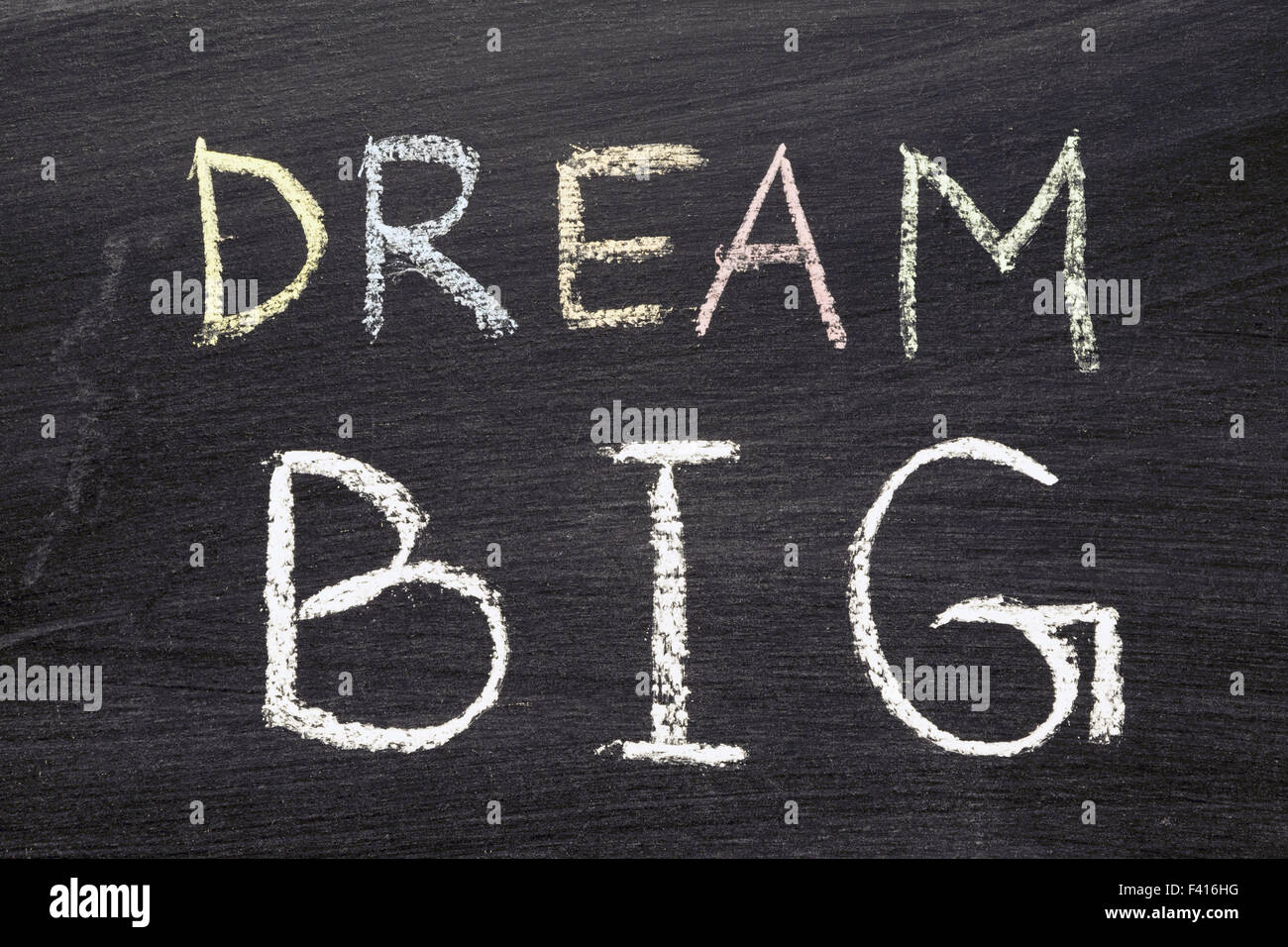 Dream BIG Banque D'Images