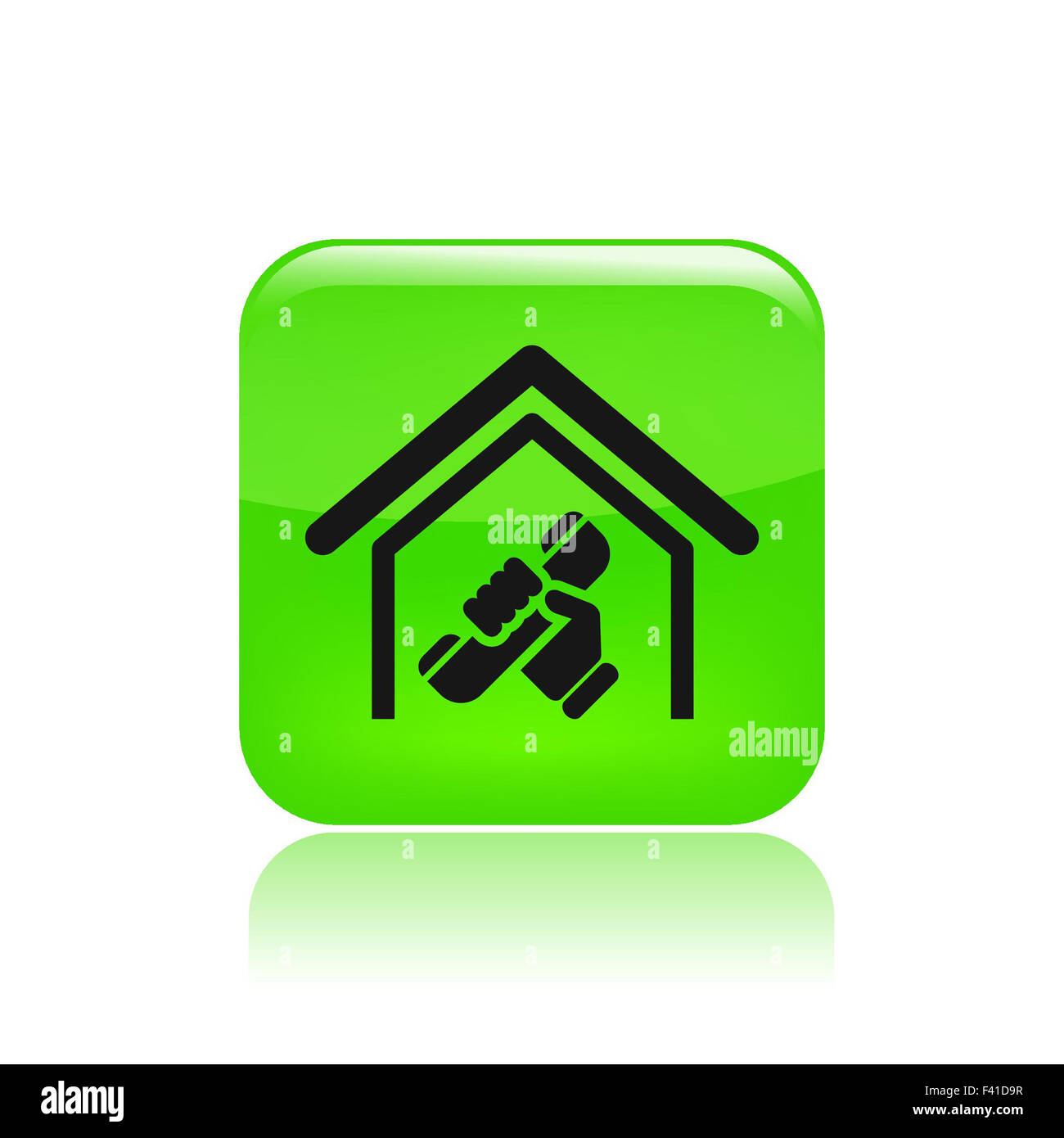 Vector illustration de l'icône de téléphone unique Banque D'Images