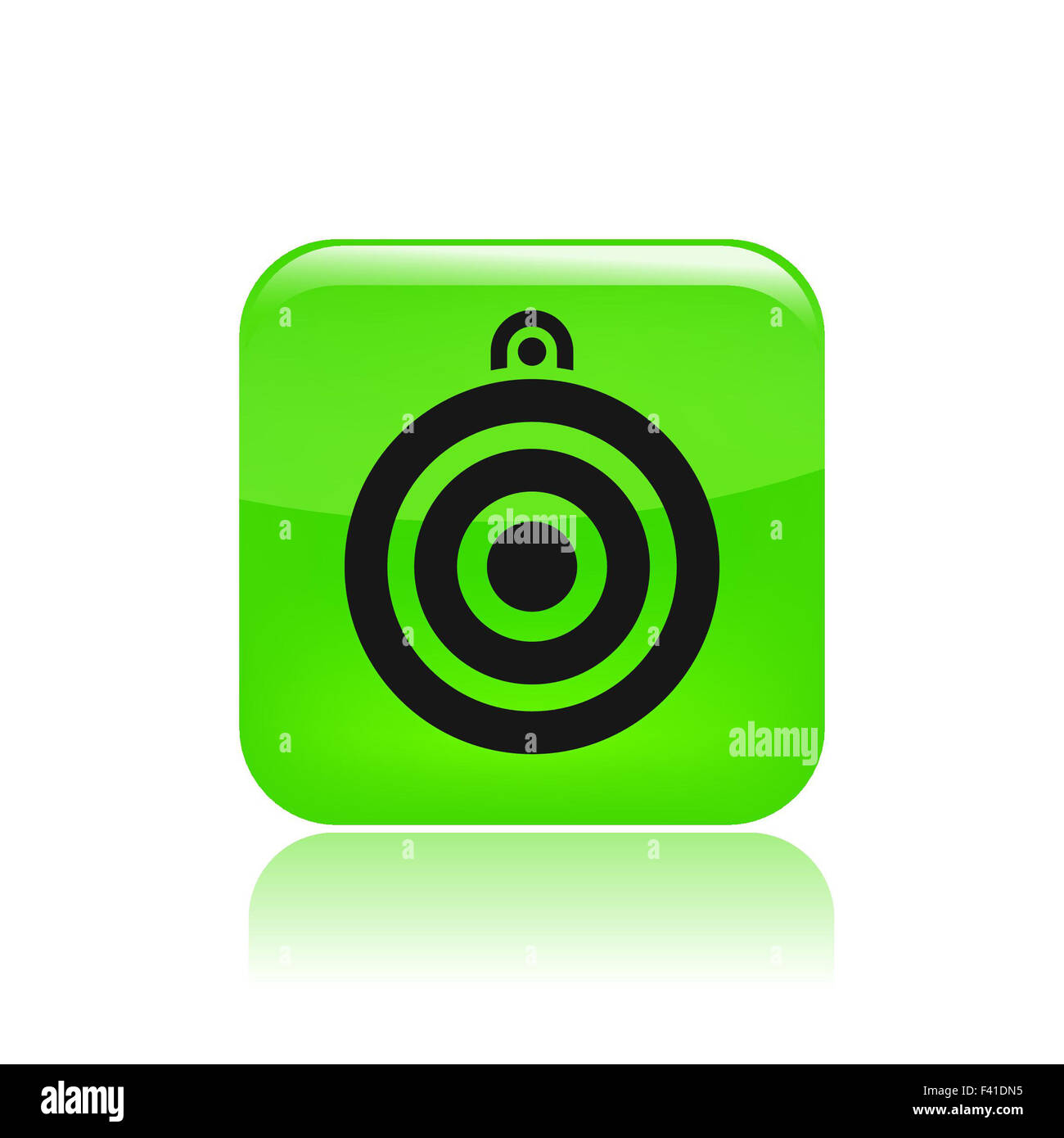 Vector illustration de l'icône de cible unique Banque D'Images