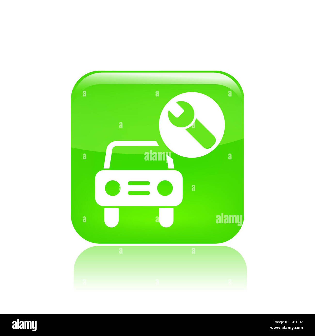 Vector illustration de l'icône assistance voiture Banque D'Images