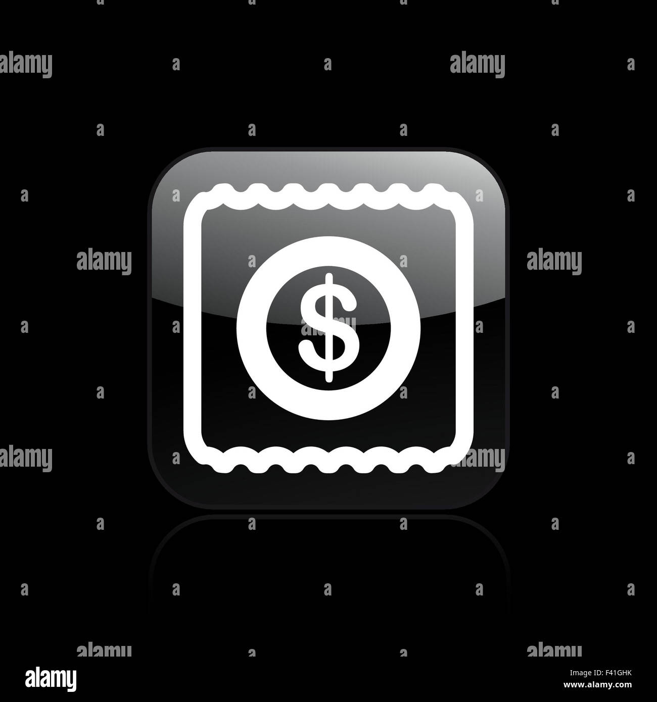 Vector illustration de l'icône payer isolés Banque D'Images