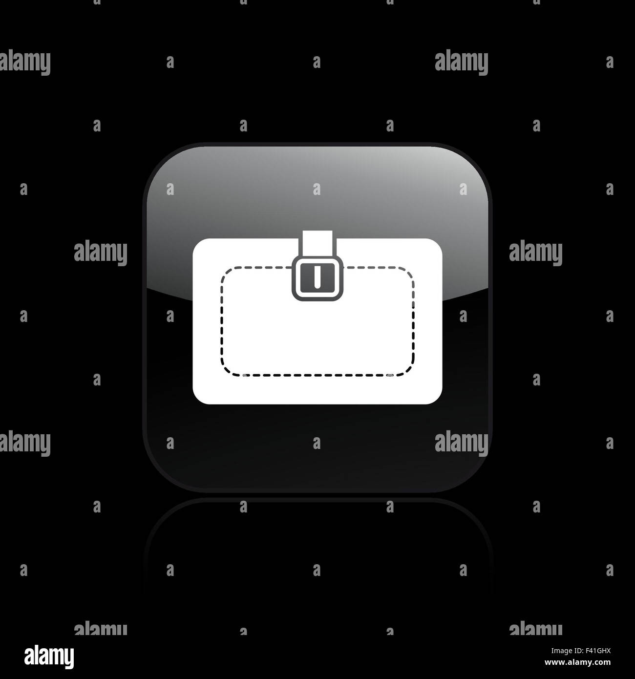 Vector illustration de l'icône sac unique Banque D'Images