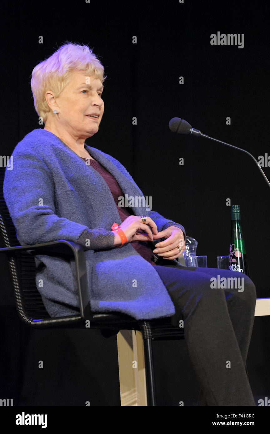 Ruth Rendell, auteur de thrillers psychologiques et murder at the Cheltenham Literature Festival, 2014 Banque D'Images