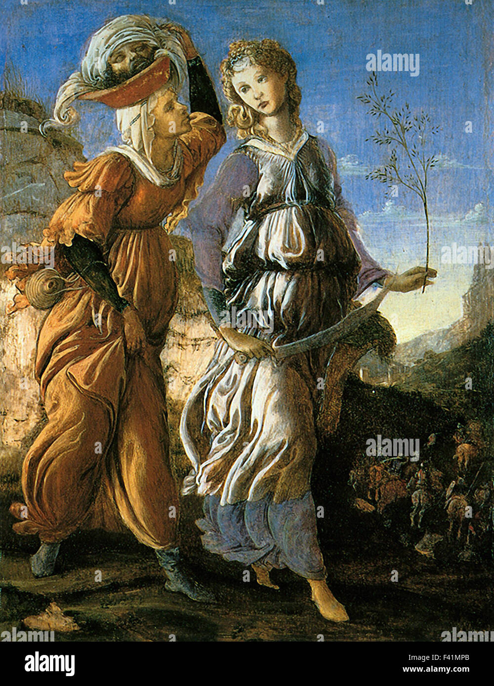 Sandro Botticelli - Judith avec la tête d'Holopherne b Banque D'Images