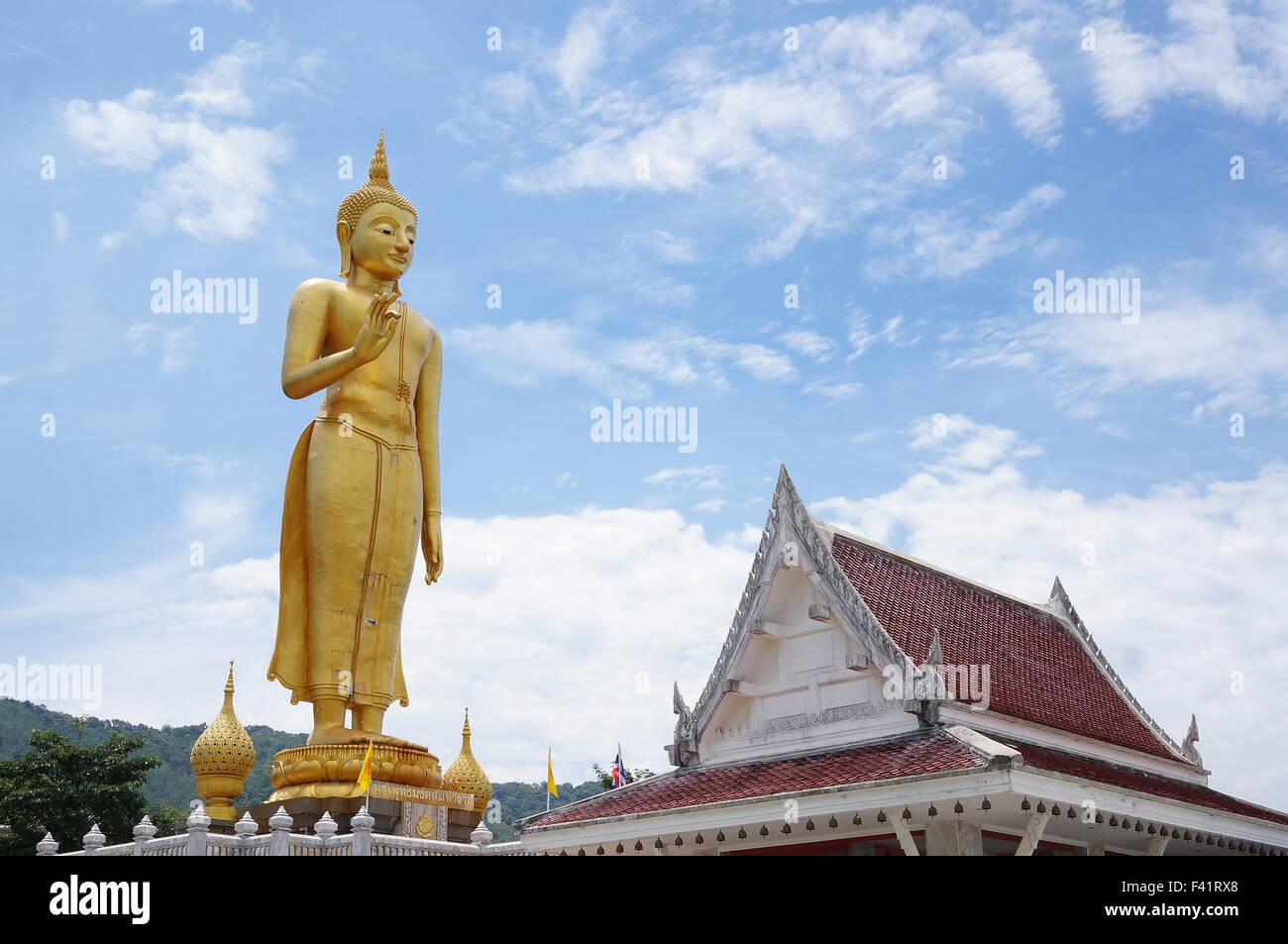 Bouddha Debout à Hat Yai Banque D'Images