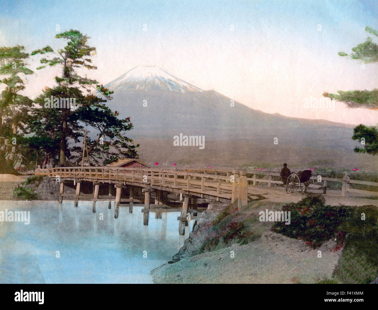 Le Mont Fuji, Fujiyama, Japon Banque D'Images