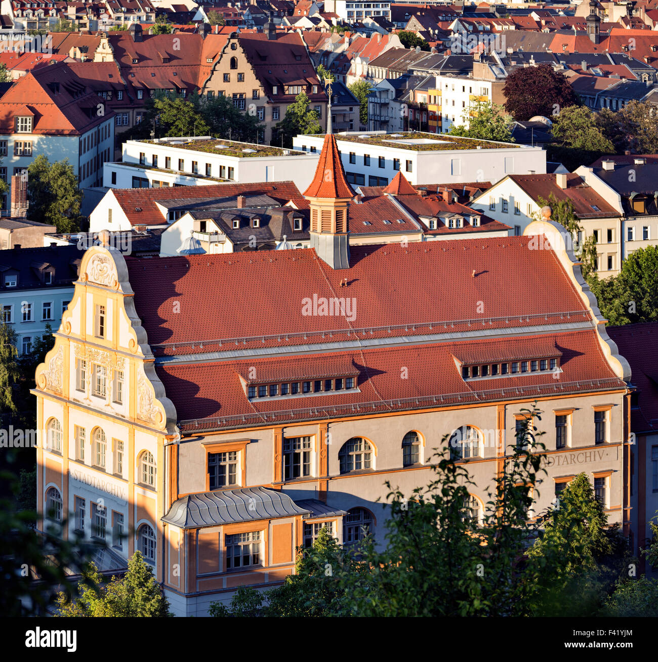 Archives municipales, véritable hôtel de ville et Hôtel, Bamberg, Haute-Franconie, Bavière, Allemagne Banque D'Images