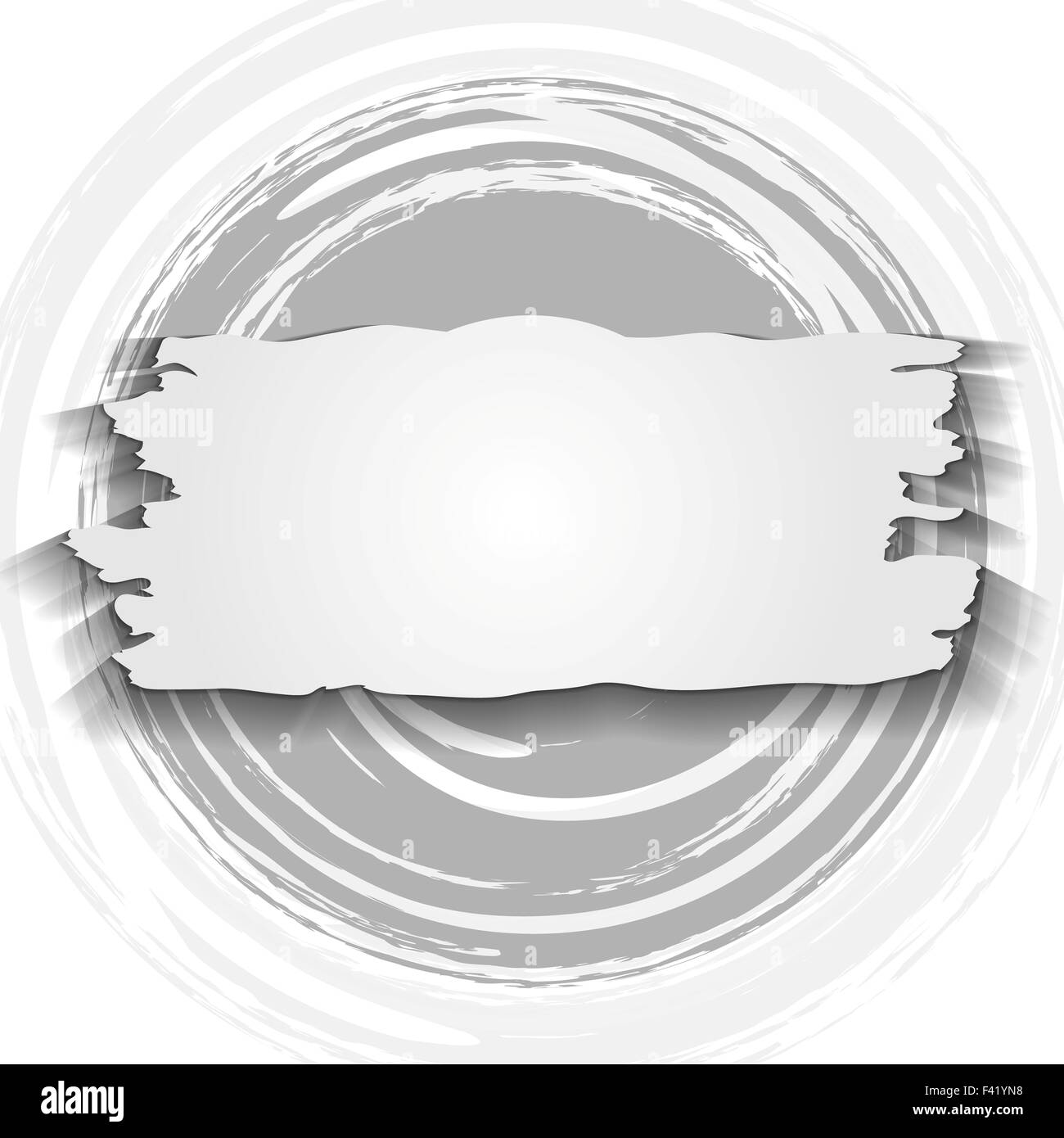 Vintage cercle et bannière. Conception Grunge Banque D'Images