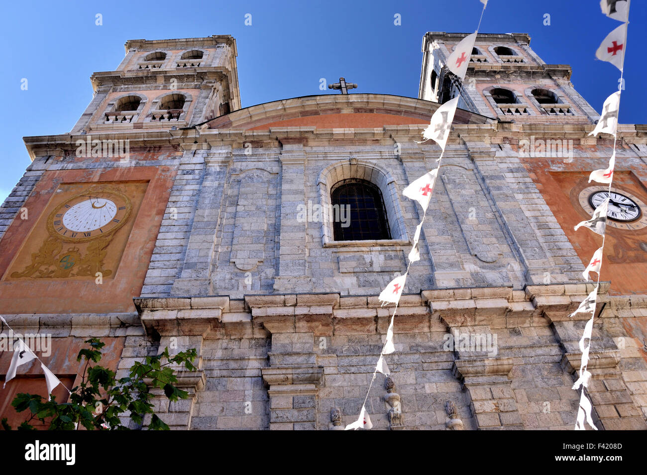 Église de Briancon, ville historique de la montagne, ville la plus haute d'Europe, Alpes, France Banque D'Images