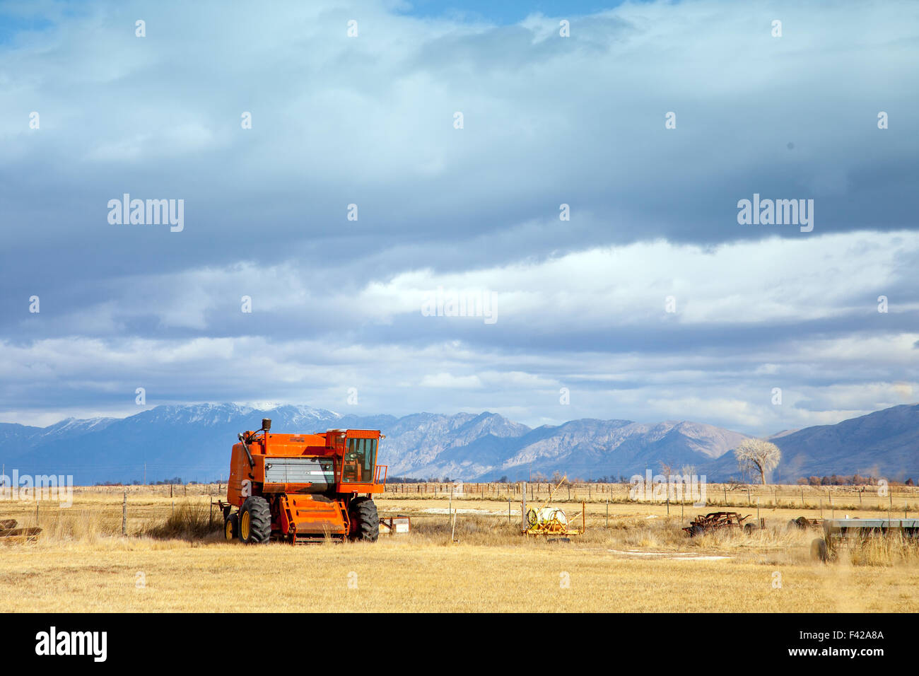 Harvester in USA Banque D'Images