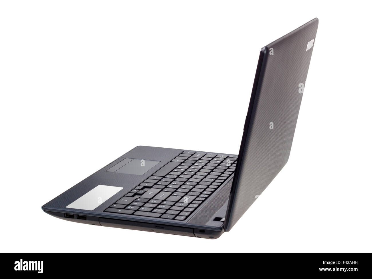 Ordinateur portable moderne isolé sur fond blanc Banque D'Images