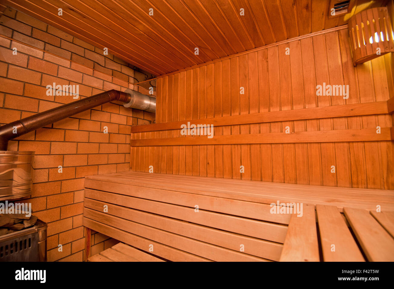 Sauna finlandais Banque D'Images