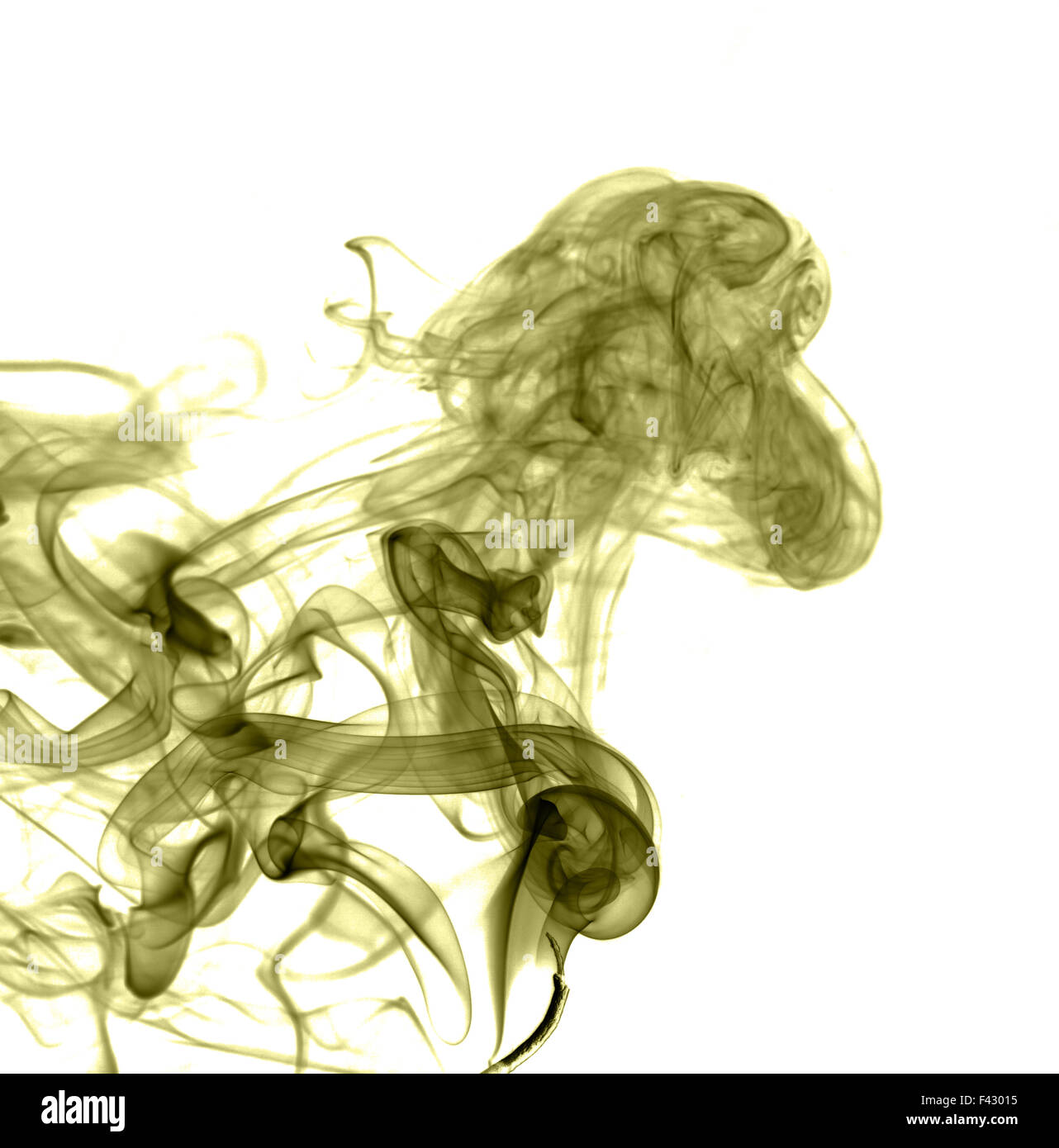 Résumé La fumée de couleur sur un fond clair Banque D'Images