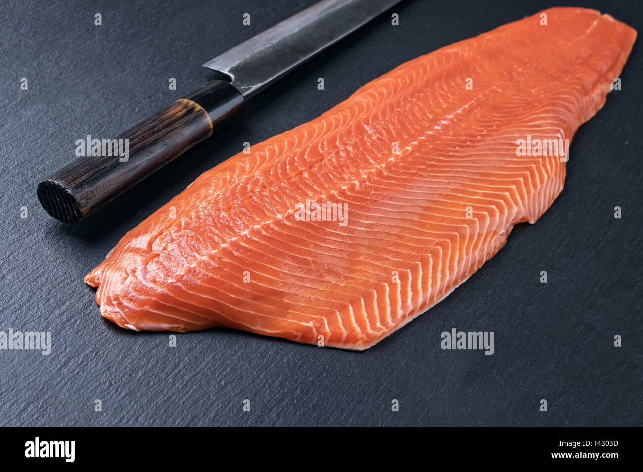 filet de saumon Banque D'Images