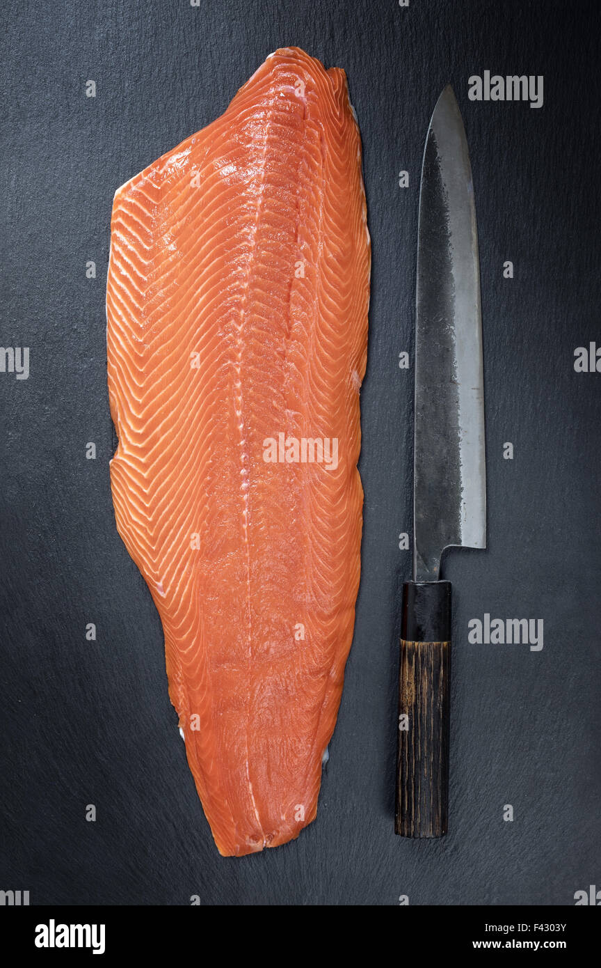 Filet de saumon Banque D'Images