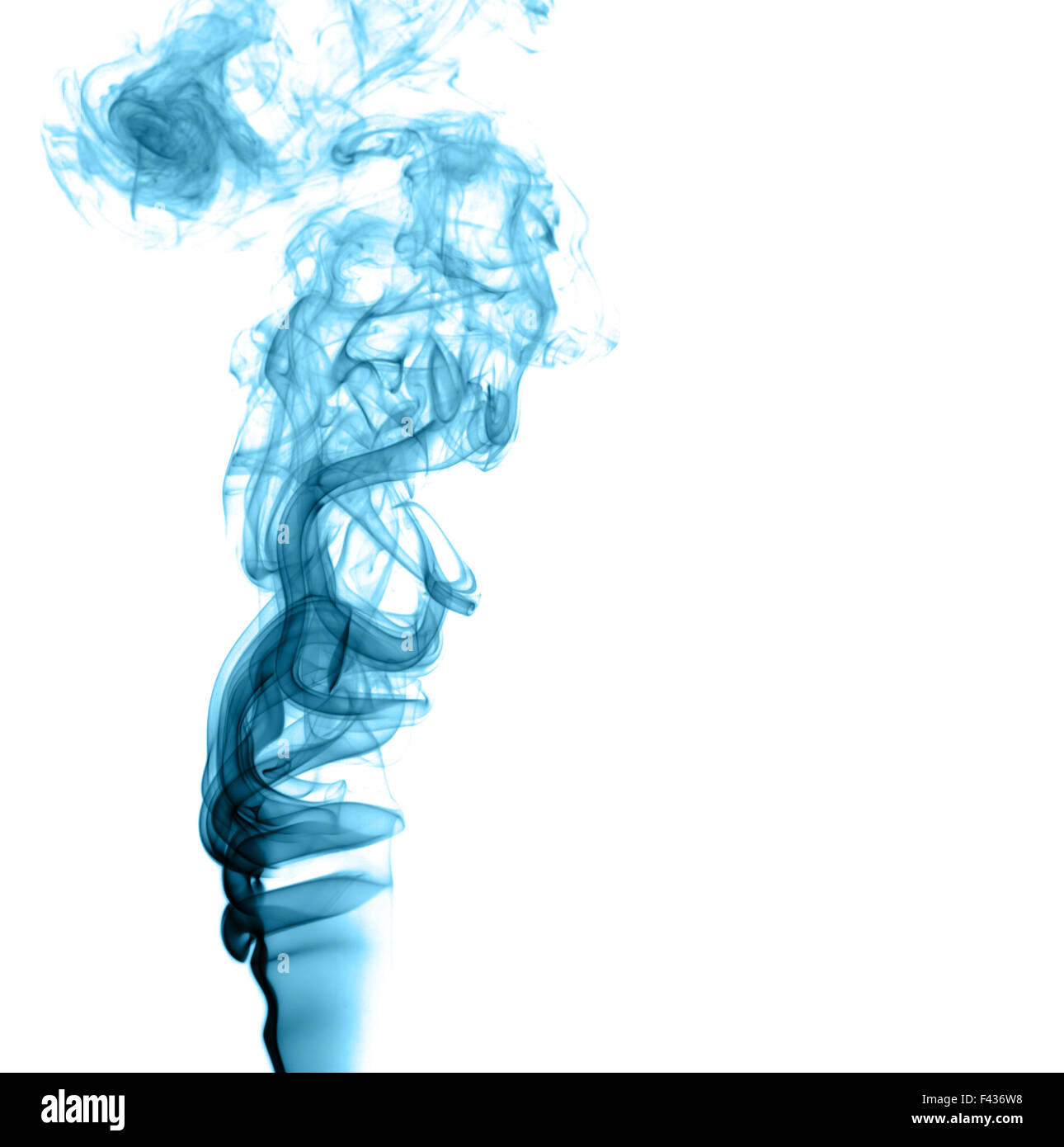 Résumé La fumée de couleur sur un fond clair Banque D'Images