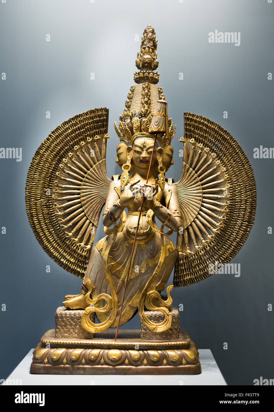 Bronze sculpture déesse mongole Banque D'Images