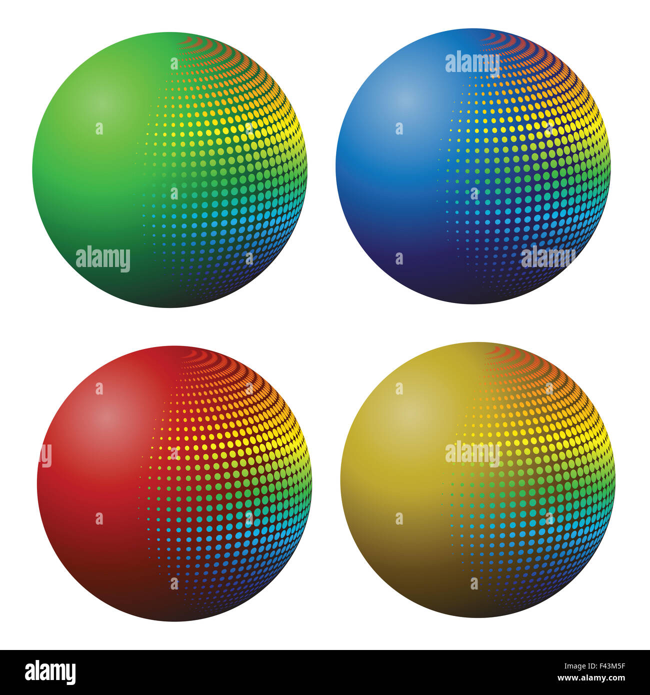 sphères Banque D'Images
