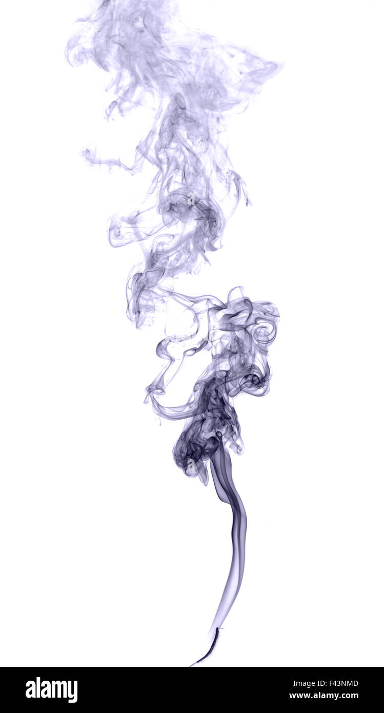 Résumé La fumée de couleur sur un fond clair Banque D'Images