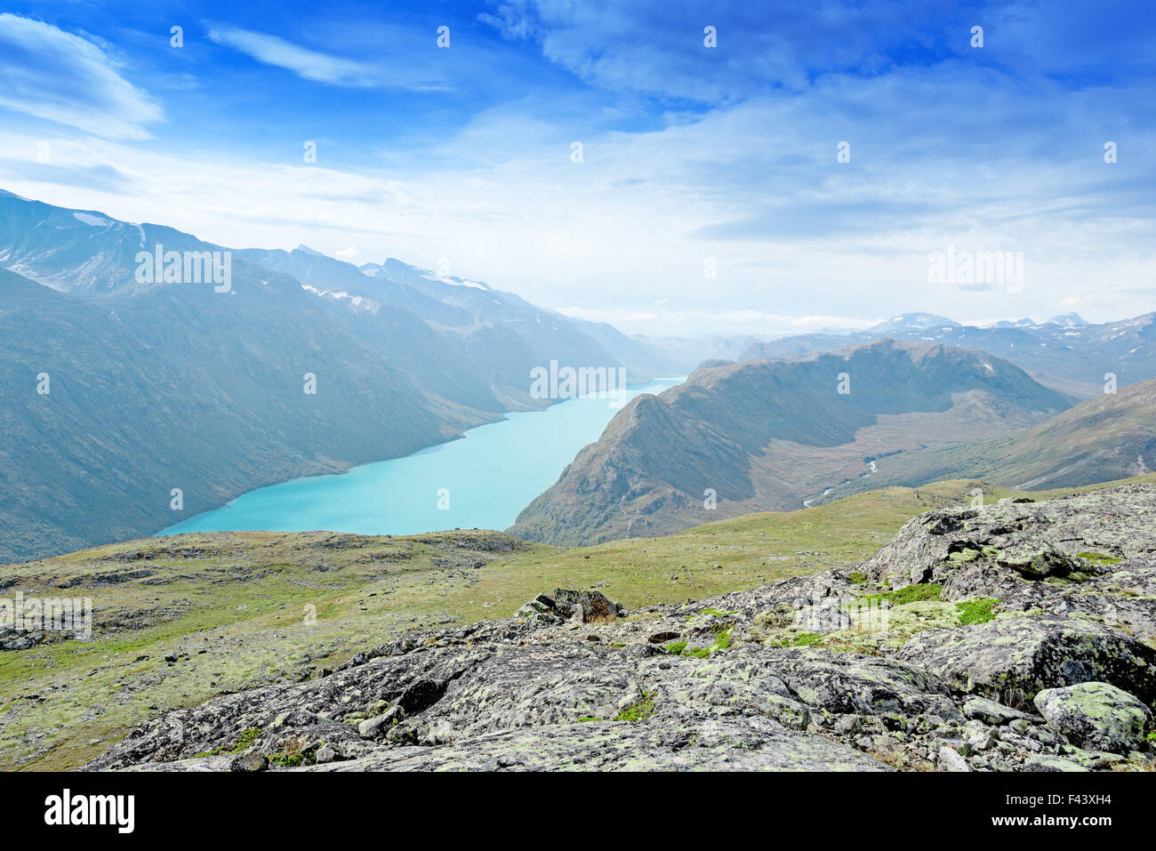 Besseggen Ridge dans le parc de Jotunheimen Banque D'Images