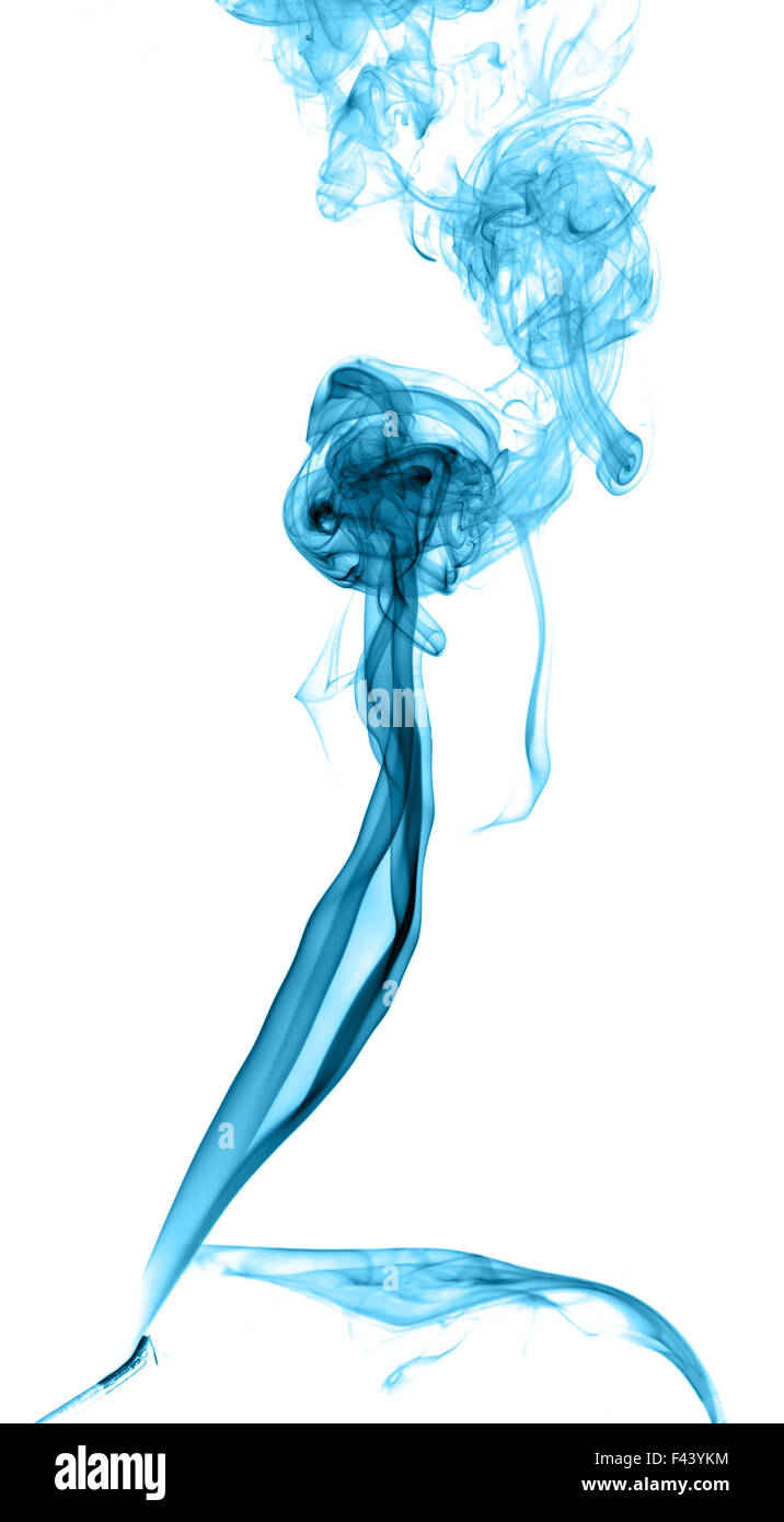 Résumé La fumée de couleur sur un fond clair Banque D'Images