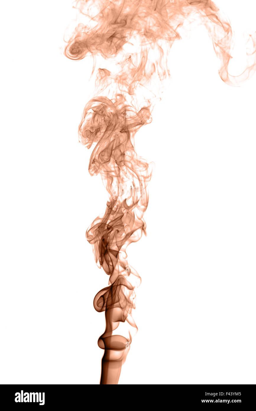 Résumé La fumée de couleur sur un fond clair Banque D'Images