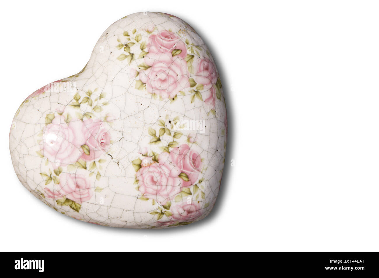 Coeur avec des roses Banque D'Images