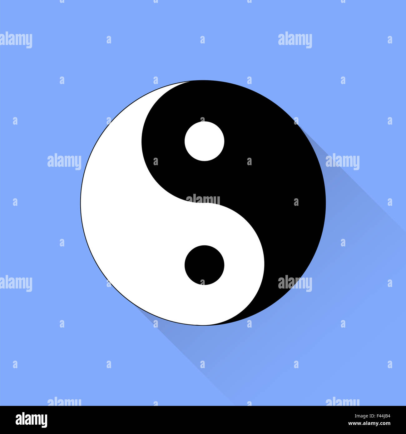 Yin Yang symbole Banque D'Images