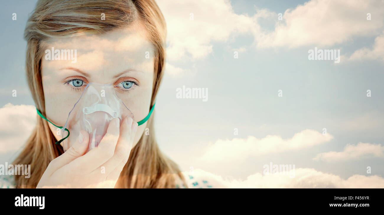 Image composite de ciel nuageux Banque D'Images