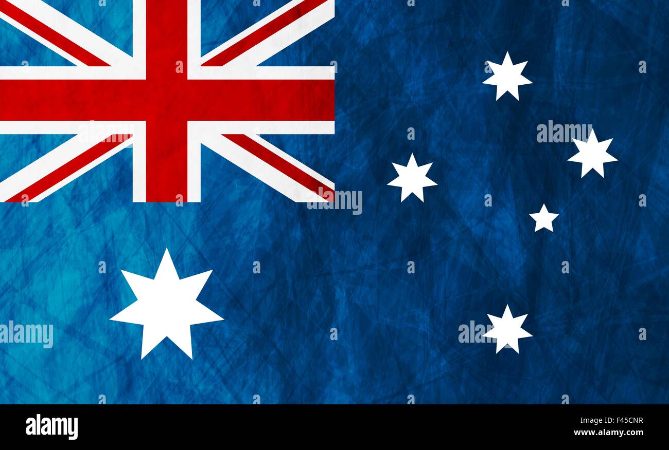 Australian grunge flag Banque D'Images