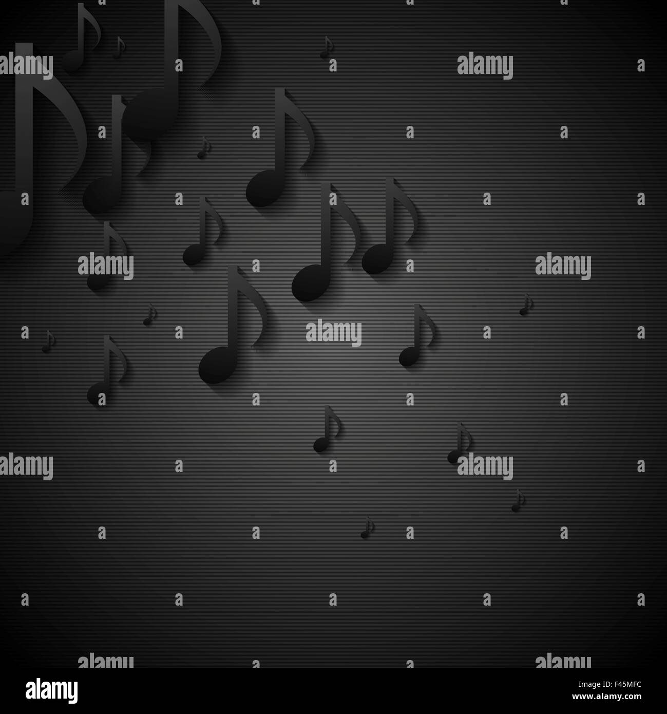 Résumé Contexte la musique noire Banque D'Images