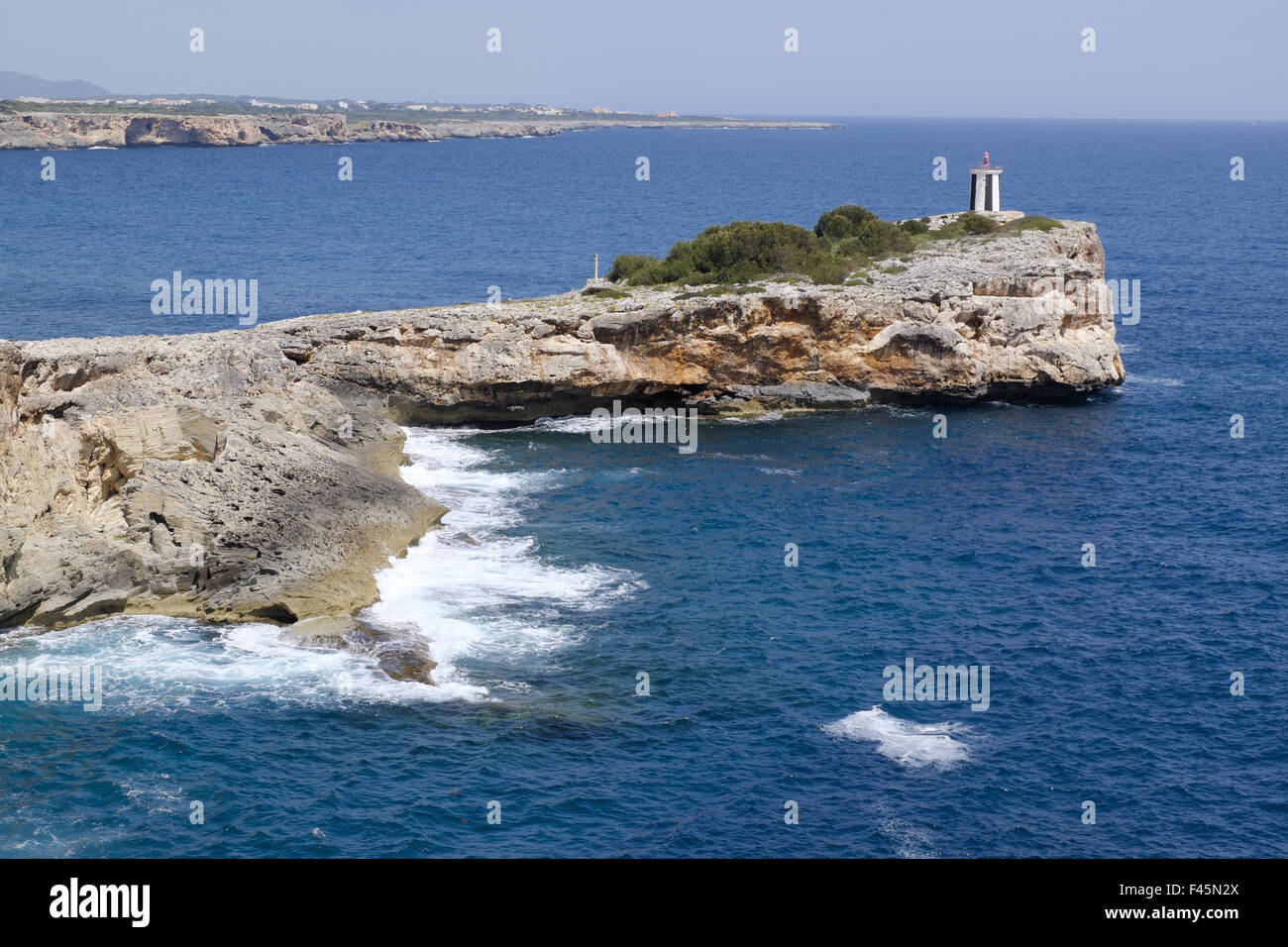 Porto Christo - Morro de Sa Carabassa Banque D'Images