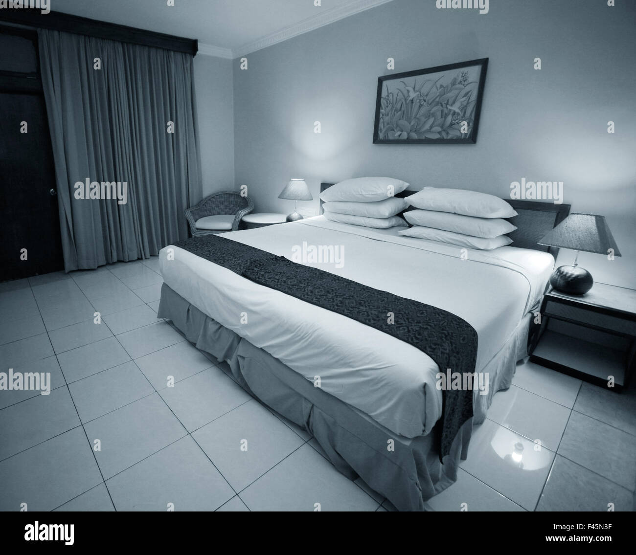 Belle chambre à coucher Banque D'Images