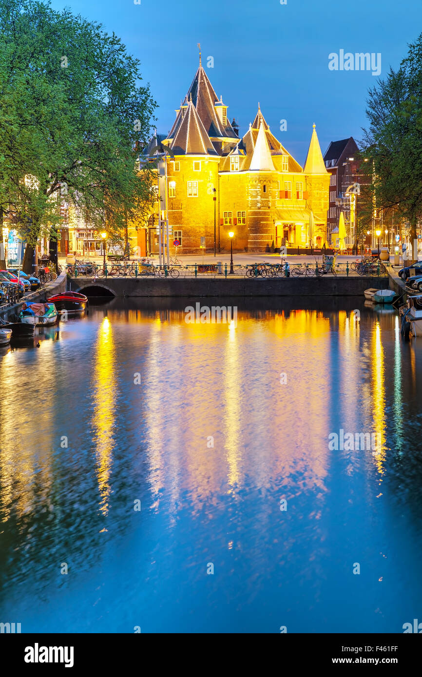 La Waag (balance) à Amsterdam Banque D'Images