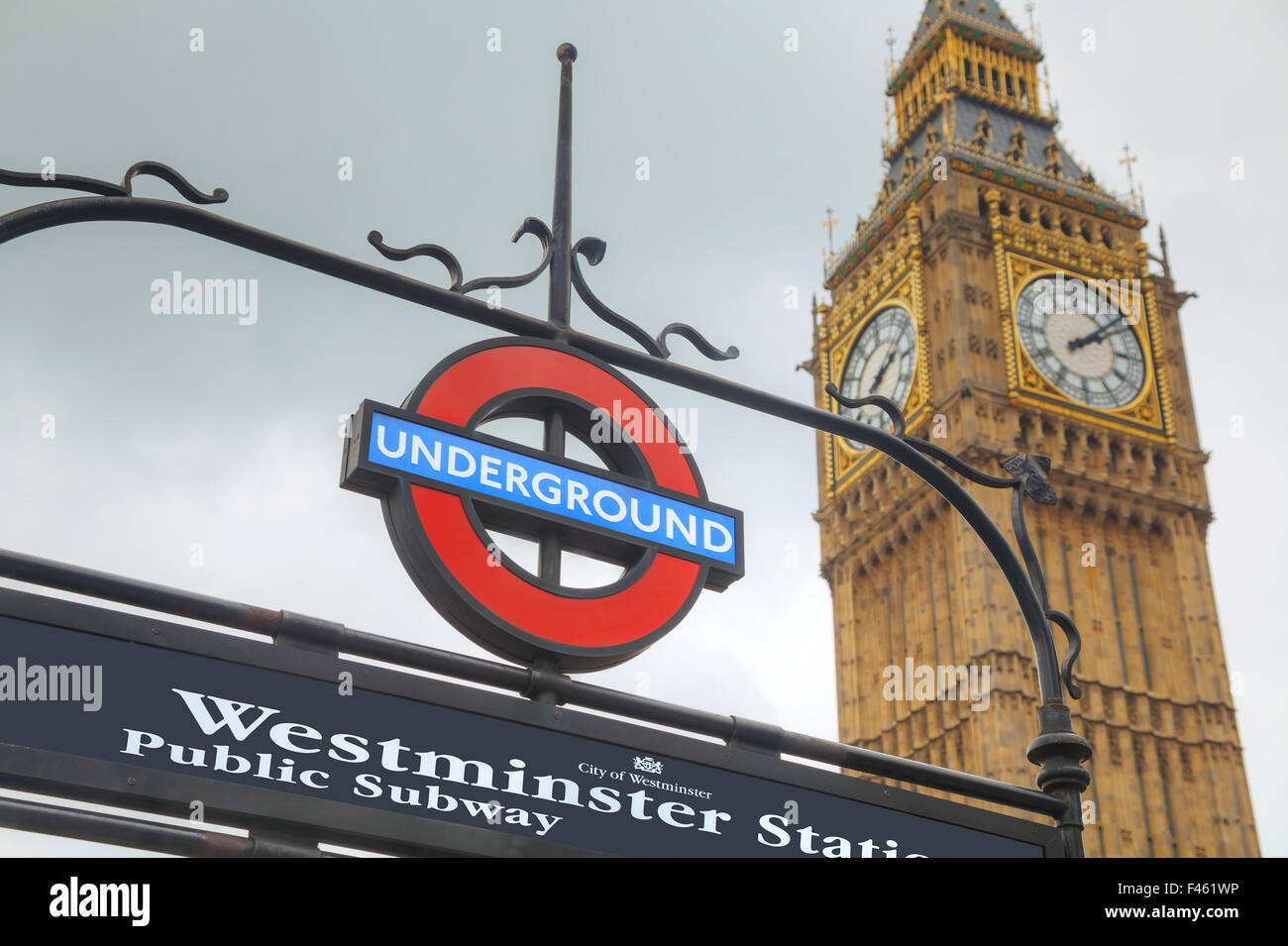 La station de métro de Londres sign Banque D'Images