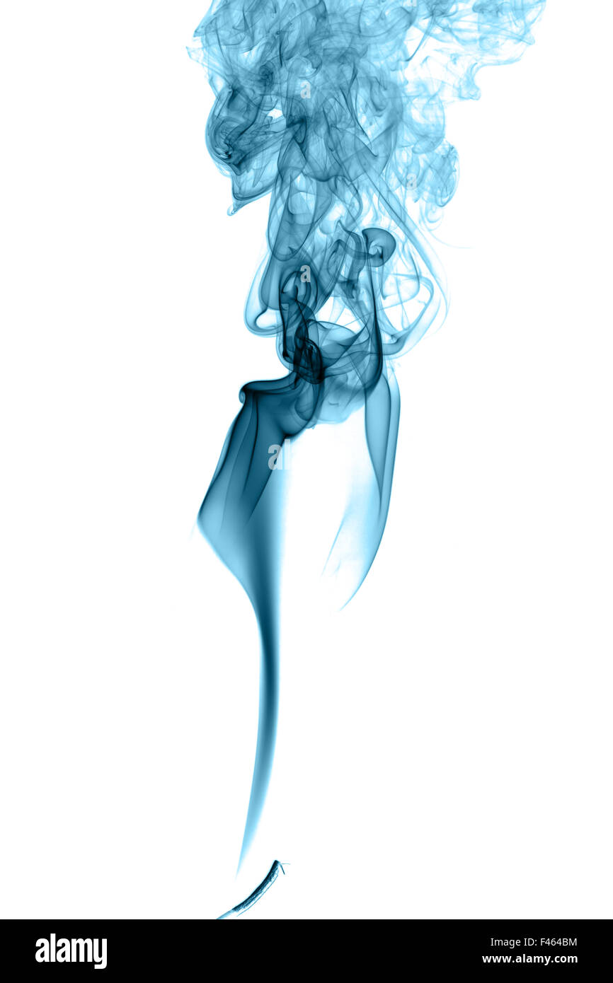 Résumé La fumée de couleur sur un fond clair Banque D'Images