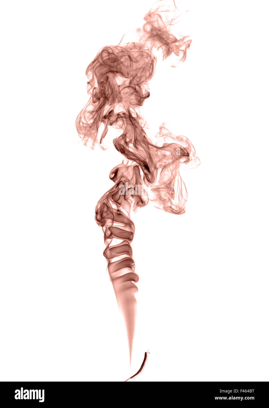 Résumé La fumée de couleur sur un fond clair Banque D'Images