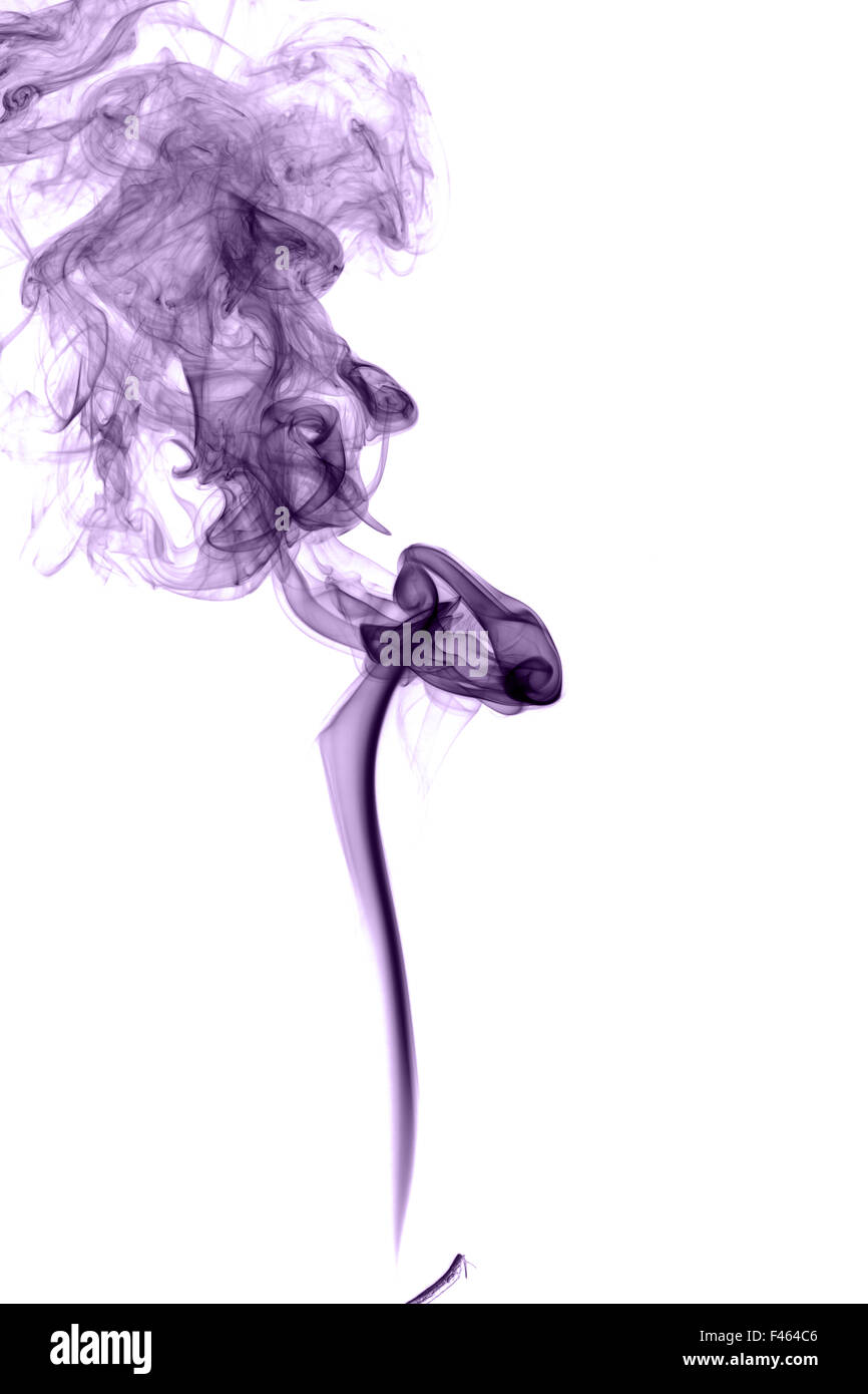 Résumé La fumée de couleur sur un fond clair Banque D'Images