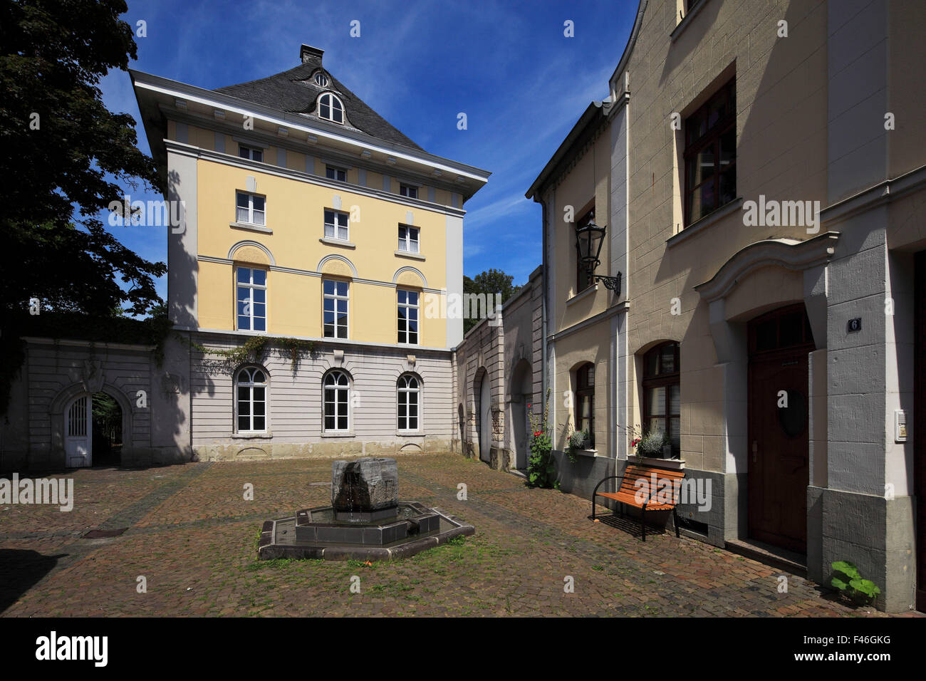 Propsteistrasse in der Propstei, Suechtelner Schultheissen City East Amtshaus der dans Viersen-Suechteln, Niederrhein, Nordrhein-Westfalen Banque D'Images