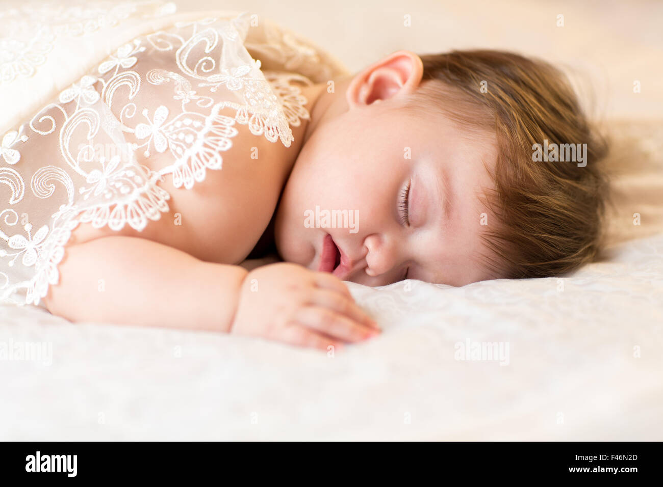 Dormir bébé enfant kid Banque D'Images