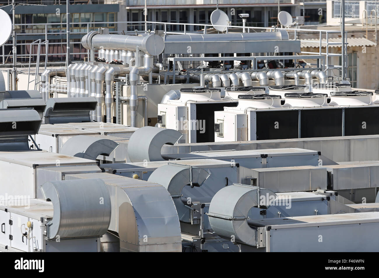 Rooftop air conditioner Banque de photographies et d’images à haute