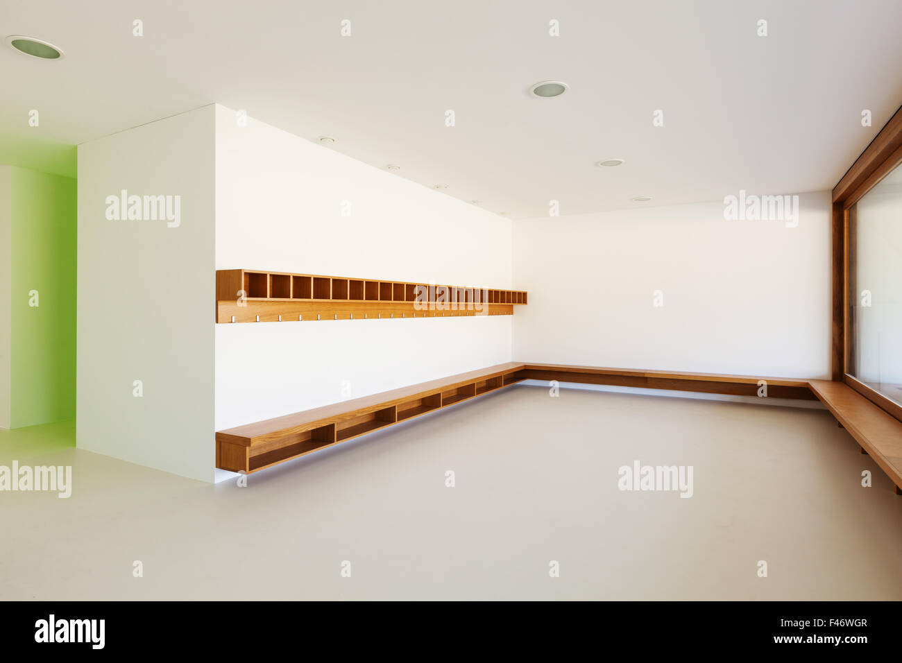Nouvelle architecture, de l'intérieur, de l'école élémentaire Banque D'Images