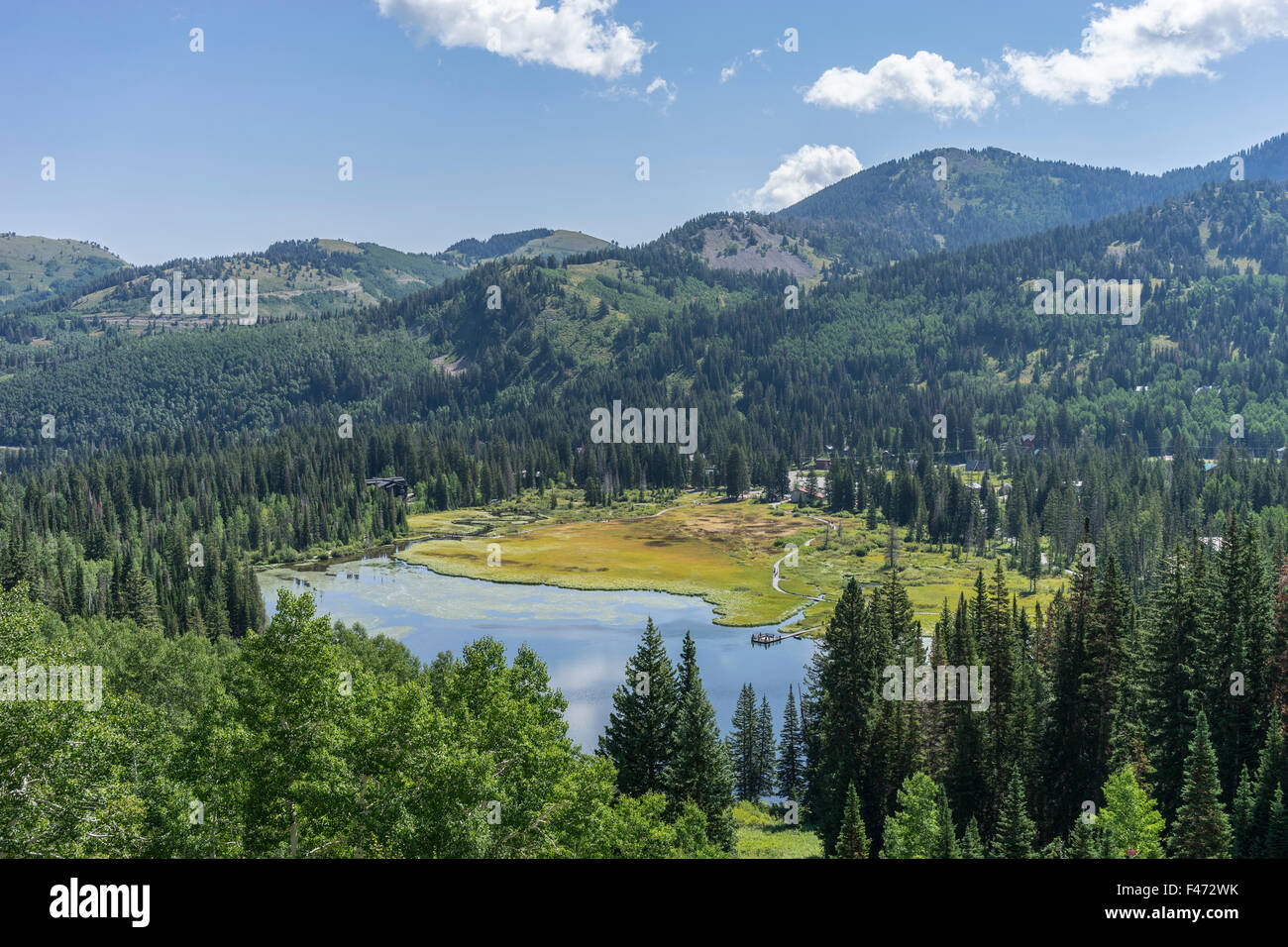 Paysage, lac, Montagnes, Lac de la solitude, solitude, Utah, United States Banque D'Images