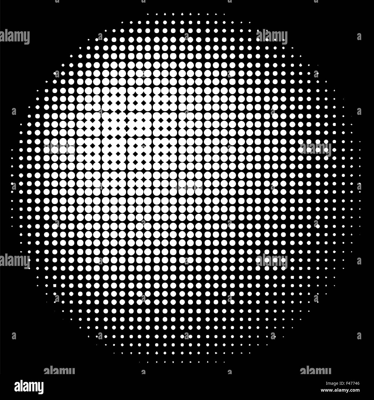 Texture Halftone Circle Banque D'Images