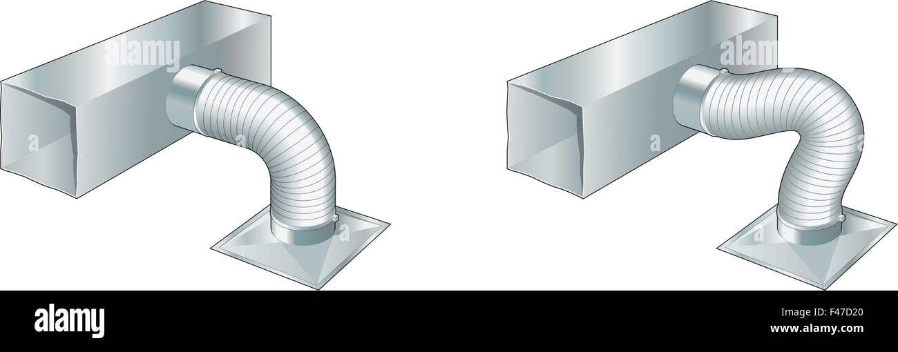 Une image vectorielle des conduits, climatisation, ventilation, chauffage Illustration de Vecteur