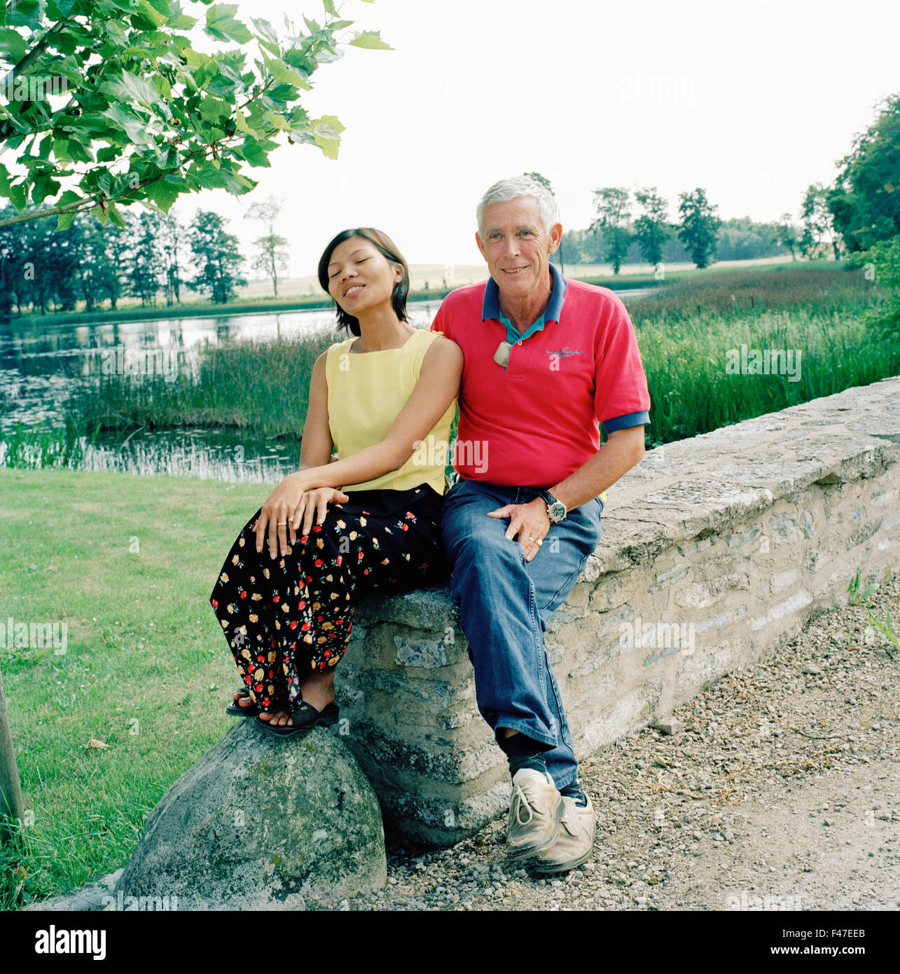 Portrait d'un couple, la Suède. Banque D'Images